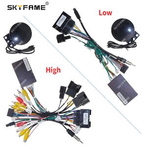 SKYFAME 차량 와이어링 하네스 어댑터 Canbus 박스 디코더 안드로이드 라디오 전원 케이블 Roewe 95016 핀