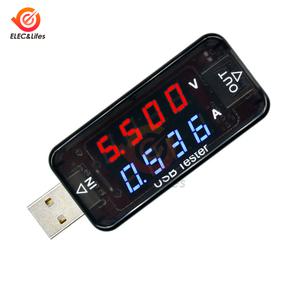 호환 4 비트 고정밀 USB 전압계 전류계 LCD 디지털 전류 전압 충전 감지기 모바일 전원 테스터 충전기 의사