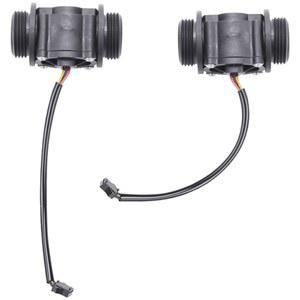 M11K-2PCS Water Flow Sensor Fuel Meter Flowmeter Counter Indicator FS400A G1 DN25 1-60L/Min