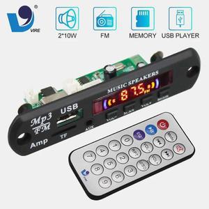 스피커 12V 블루투스 5.3 MP3 WMA 디코더 보드 앰프 USB TF 라디오 Mp3 음악 플레이어 모듈