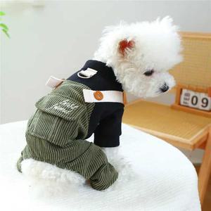 반려동물 올인원 강아지 고양이 작업복 슈트 소형 중형견용 재킷 운동복 치와와 시추 가을 봄 개