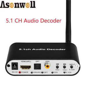 컨버터장비 Dolby 5.1 디코더 SPDIF Toslink HDMI 동축 USB FAT32 블루투스 5.0 입력 출력 앰프