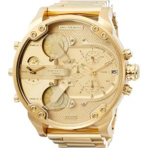 Diesel 디젤 TIMEFRAME DZ7399 남성용 시계 골드 밀리터리