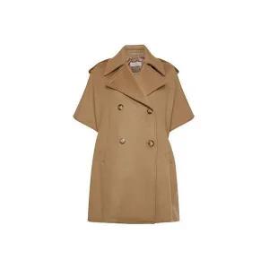 [막스마라]MAX MARA   여성 숏 슬리브 더블 케이프 패딩 판넬 코트 베이지 2347310636600 102145448