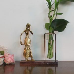 첼로 황동수유행공예 시험관 수경식물 장식 유리 꽃 화병