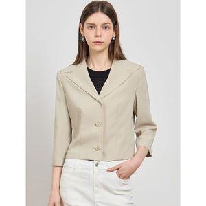 [쉬즈미스]린넨블렌디드 세일러 크롭 재킷  택가격  328000원 _P391799256