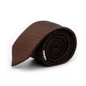 헨릭 실버 도트 수동넥타이 폭6cm 브라운 HR-051