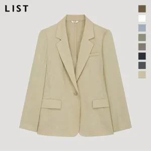 [리스트](대전신세계)린넨 싱글 원버튼 자켓