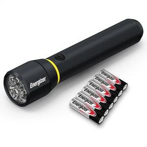 에너자이저 LED 손전등 비전 프로, 초밝은 1000+ 루멘, IPX4 방수, 항공기 등급 알루미늄 조명, 야외용 러기드 메탈 플래시 비상 정전, 블랙