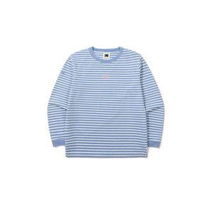 코닥 키즈 스트라이프 긴팔티셔츠 블루 BB811897
