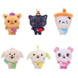 케이 15cm 키링 리쿠 회색고양이 쿠리 위시 인형