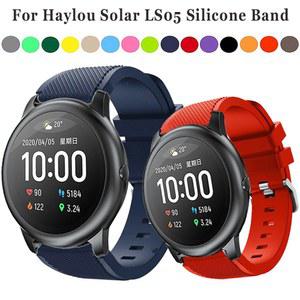 Haylou Solar 스마트 시계 손목 밴드 Correa 용 22mm 팔찌 밴드 Xiaomi Haylou Solar LS05 스트랩 실리콘 스포츠 팔찌