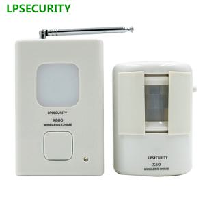 LPSECURITY 무선 입구 상점 문 PIR 모션 센서 차임벨 감지기 무선 홈 초인종 200m