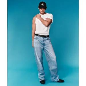 캘빈클라인 진 CALVIN KLEIN JEANS [민규 ]남성 배기핏 라이트블루 스톤워시 데님 4RB919G U1S 4RB919GU1S