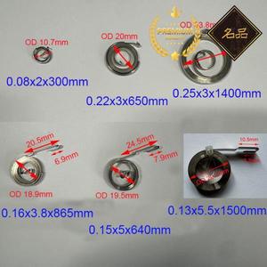 0.08-0.25mm 스테인레스 스틸 정력 시계 태엽 스프링 전자 산업 장난감 응용 프로그램
