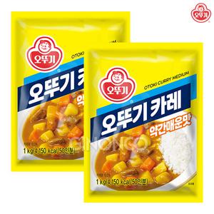 오뚜기 카레 약간매운맛 1kg x2 분말