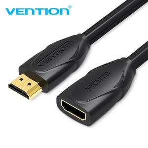 Vention HDMI 연장 케이블 남성여성 1.5M/2M/3M/5M HDMI 4K 3D 1.4v HDMI 확장 케이블 HD TV LCD 노트북 PS