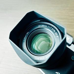 카메라 후드 렌즈 캡 VILTRO AF 56mm F1.7 XF 마운트 사각 쉐이드