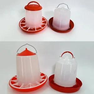 병아리 반자동 모이통 물통 사료통 닭먹이통 새 1.5kg
