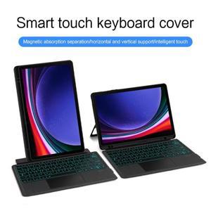 마그네틱 백라이트 분할 키보드 케이스, 삼성 탭 S10 S9 플러스 S9 FE 플러스 12.4, S8 S7 FE A9 A8 S6 라
