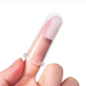 강아지 손가락칫솔 입냄새제거 치석제거 미니칫솔 2P 치석제거 입냄새제거 강아지양치 양치솔 스케일링
