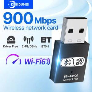 USB WIFI 어댑터 WIN 수신기 이더넷 노트북 4G 5G 동글 11용 무선 10 밴드 900MBPS 카드 네트워크 듀얼