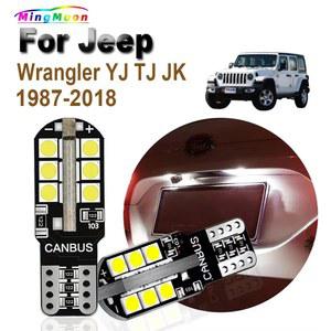 자동차 LED 전구 번호판 주차 램프, 지프 랭글러 YJ TJ JK 1987 2018 인테리어 조명, T10, 2