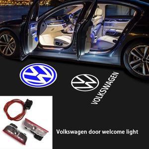 폭스바겐 골프 5 6 7 7N 투란 CC 파사트 마고탄 B6 B7 B8 티구안 차량용 LED 웰컴 프로젝터 라이트 도어 램