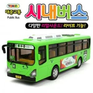 정경유통 토키즈 tk-054 대중교통 시내버스 초록차장난감 사운드불빛 자동차