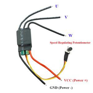 DC 7V 24V 3상 전위차계가 보드 드라이브 BLDC 브러시리스 18V 200W 홀리스 속도 컨트롤러 모터 12V 드라이버 있는