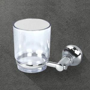 욕실컵걸이 칫솔컵 홀더 투명 세면대 화장실 거치대 양치컵세트 스테인레스고급부착식 스텐받침대사무실국