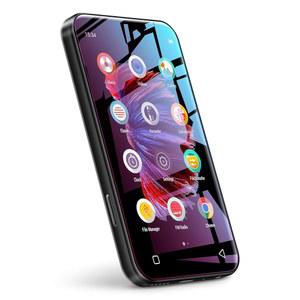 [미국배송] 블루투스 기능이 있는 72GB WIFI MP3 플레이어 스피커 TIMMKU 4.0인치 풀터치 스크린 MP4 FM 라디오 휴대용 하이파이 사운드 디지털 음악 레코더 전자책 시계 브라우저(블랙)