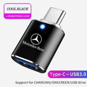 메르세데스 벤츠 AMG 차량용 C 타입-USB 3.0 인터페이스 미니 컨버터 충전 어댑터, B/C/E/S 클래스 A