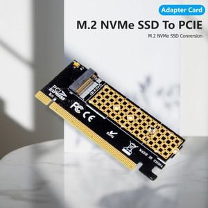 X16 M.2 NVMe SSD NGFF-PCIE 3.0 어댑터 카드 Pci-e-m.2 변환 M 키 인터페이스 지원 PCI Express