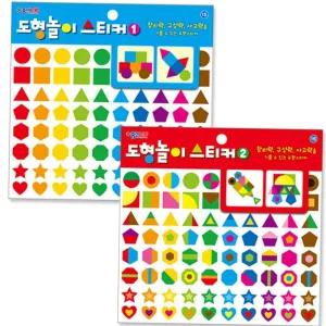 종이나라 1000 도형놀이스티커 교육용스티커 모양