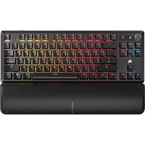 커세어 K70 코어 TKL 무선 RGB 텐키리스 기계식 게이밍 키보드 - 프리루브 MLX 레드 v2 선형 스위치, SOCD, ABS 더블샷 키캡, 사운드 감쇠, 1000Hz 폴링, 쿼티 NA 블랙
