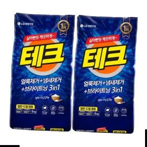 테크 6kg+6kg 베이킹파우더 세탁세제 분말세제
