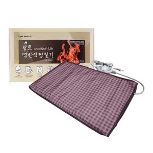 황토 전자파없는 전기찜질기 허리 온열매트 효도선물 등 목