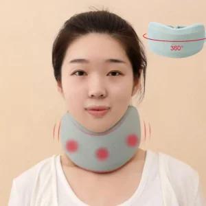 소프트 쿨링 통풍 목 보호대 목 지지대 쿠션 벨크로