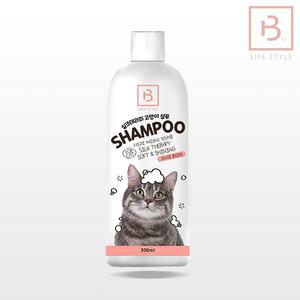브리더랩 실크테라피 순한 고양이 샴푸 린스 올인원 300ml 플로랄향 향균기능 피부관리