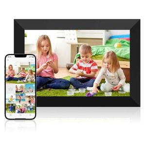 Dasfiwo 10.1인치 WiFi 디지털 액자, 1280x800 HD IPS 터치스크린 클라우드 스마트 사진 자동 회전, 벽 장착 가능, 앱을 통한 또는 동영상 공유