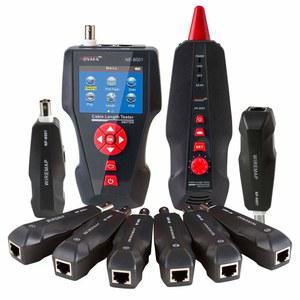 Rj11 Rj45 BNC 포용 NOYAFA TDR 네트워크 케이블 테스터기 /리모토 8개가 장착된 다기능 LCD 트래커