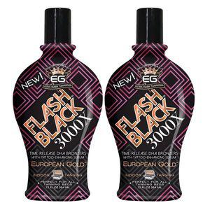 유러피언 골드 플래시 블랙 3000X 실내 태닝 로션 354ml 2개