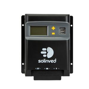 MPPT 시리즈 태양광 충전 컨트롤러 배터리 전압 자동 감지 듀얼 USB 출력 40A 12V 24V