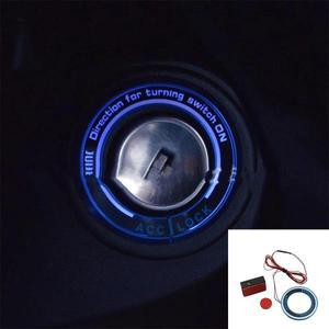 자동차 조명 LED 점화 스위치 커버 링 키 장식 스티커 포드 포커스 2 3 4 MK3 MK4 2005 쿠가용