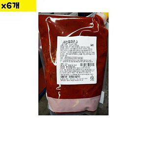 [셀러허브 패션][JHOM4Q87_52EN]도매 유통 시아스 피자소스 2Kg x6개