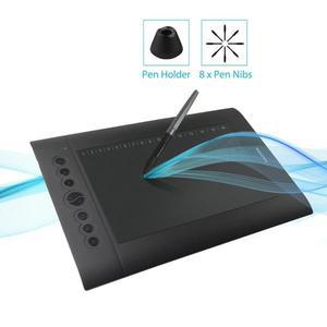 맨위! H610 PRO V2 그래픽 태블릿 전문 드로잉 디지털 배터리가 필요 없는 스타일러스 펜 틸트 레벨