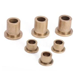 ZONSIX 4pcs 10mm 내경 플랜지 황동 슬리브 자체 윤활 슬리브 부싱 14mm OD 8/10/15/20mm 총 길이