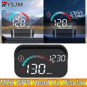 모든 자동차 용 AD M22 GPS HUD 헤드 업 디스플레이 유리 앞 프로젝터 속도에 디지털 LCD