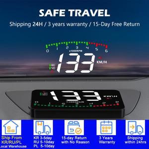 헤드업 디스플레이 속도 RPM 자동차 전자 액세서리, A900 OBD2 HUD 가제트, 지능형 프로젝터